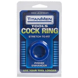 TitanMen Cockring Stretch Titan 25mm Bleu